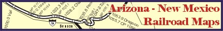 Arizona - New Mexico Railroad Maps - Available from Sonrisa Publications