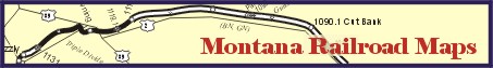 Montana Railroad Maps - Available from Sonrisa Publications